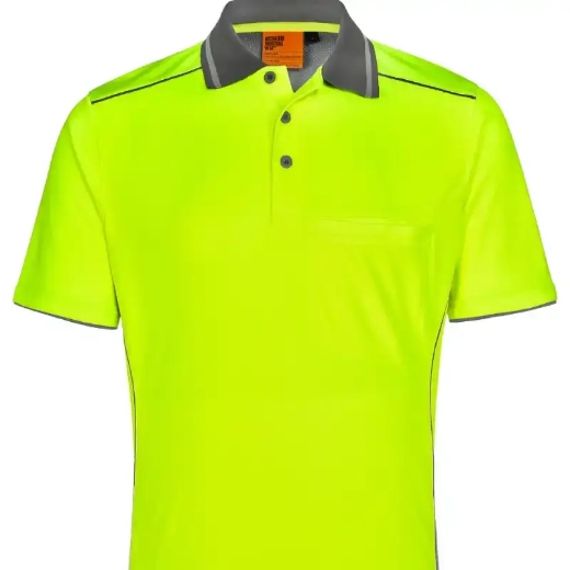 Picture of Winning Spirit, Unisex Hi-Vis Bamboo Charcoal SS Polo